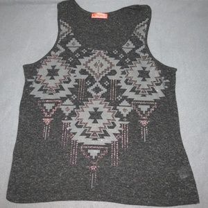 Gray Tank Top with Sparkle